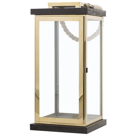 Lyhty BORNEO metalli 41 cm Messinki