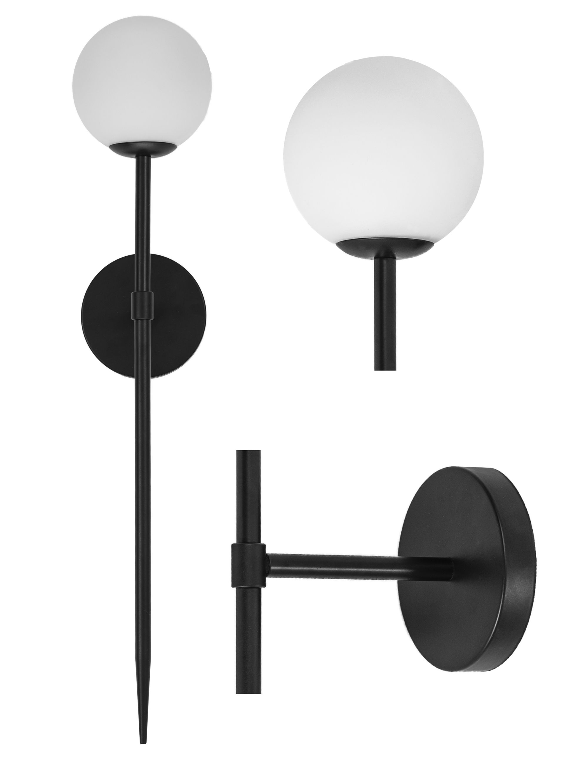 TOOLIGHT seinävalaisin APP577-1W Musta, 52x10x42cm