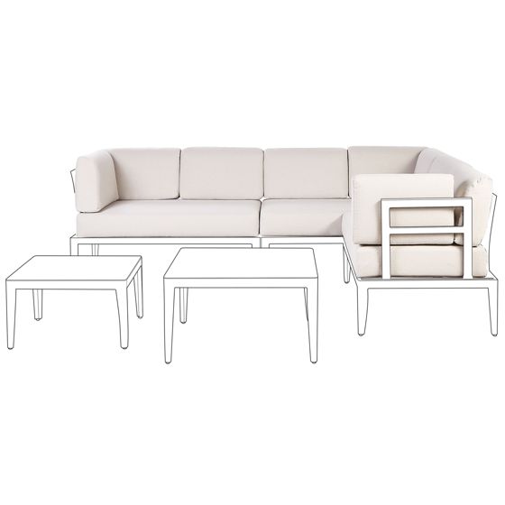 Ulkotyynyjen päällissetti RIMA III Vaaleanbeige