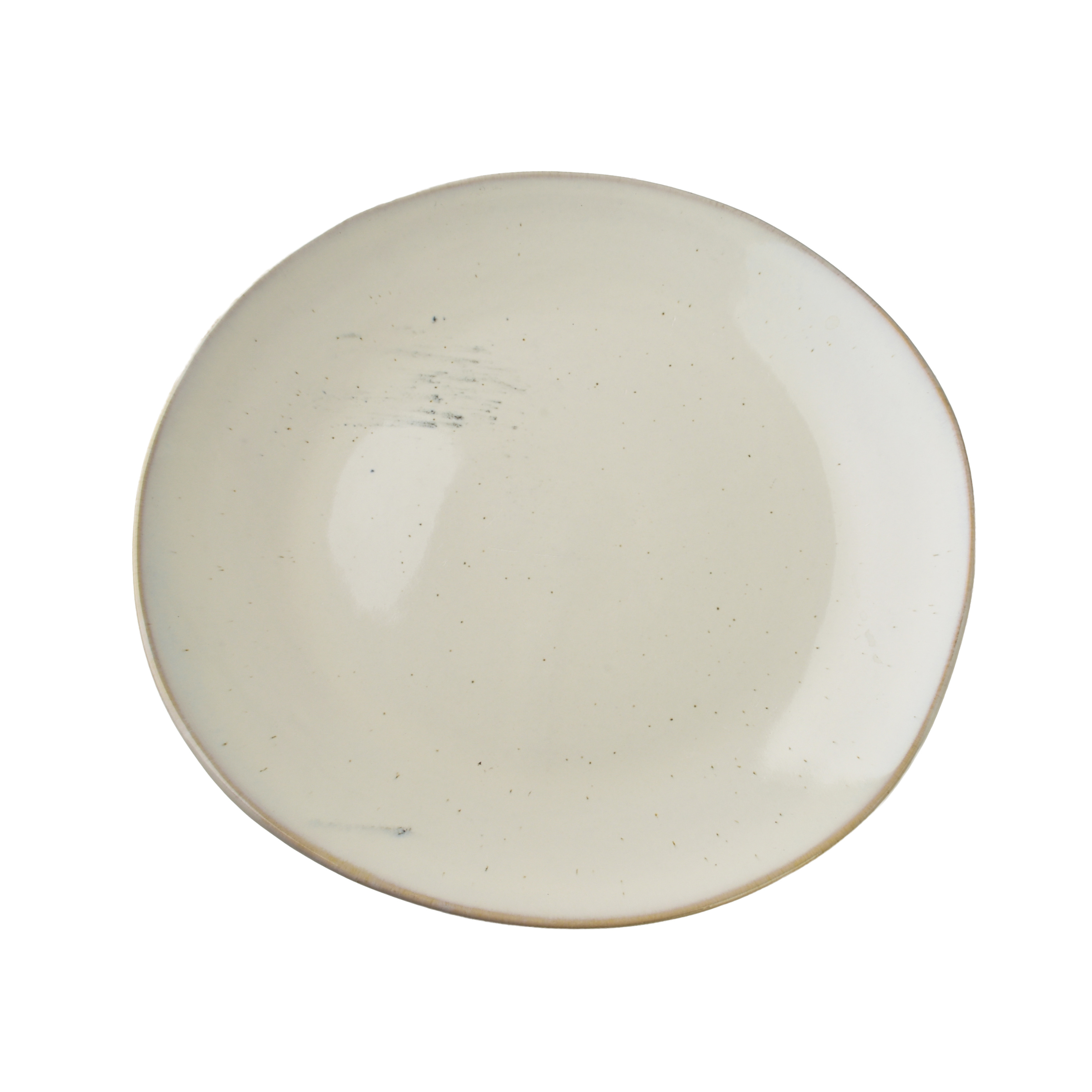 Jälkiruokalautanen posliini BASIC NATURE 22,5x22,5x2 cm beige 1 kpl