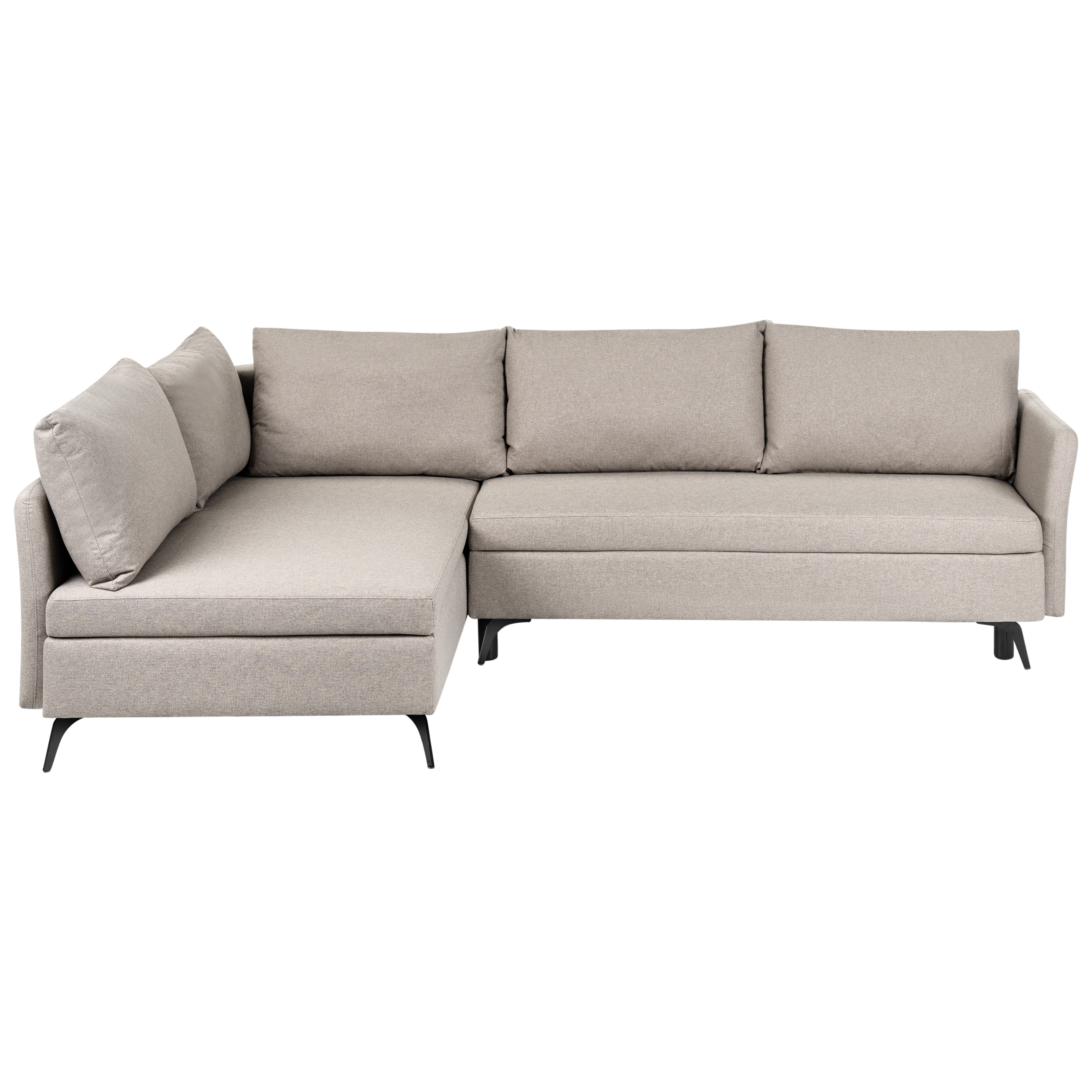 Kulmavuodesohva KOGE säilytystila Kangas Beige Oikea