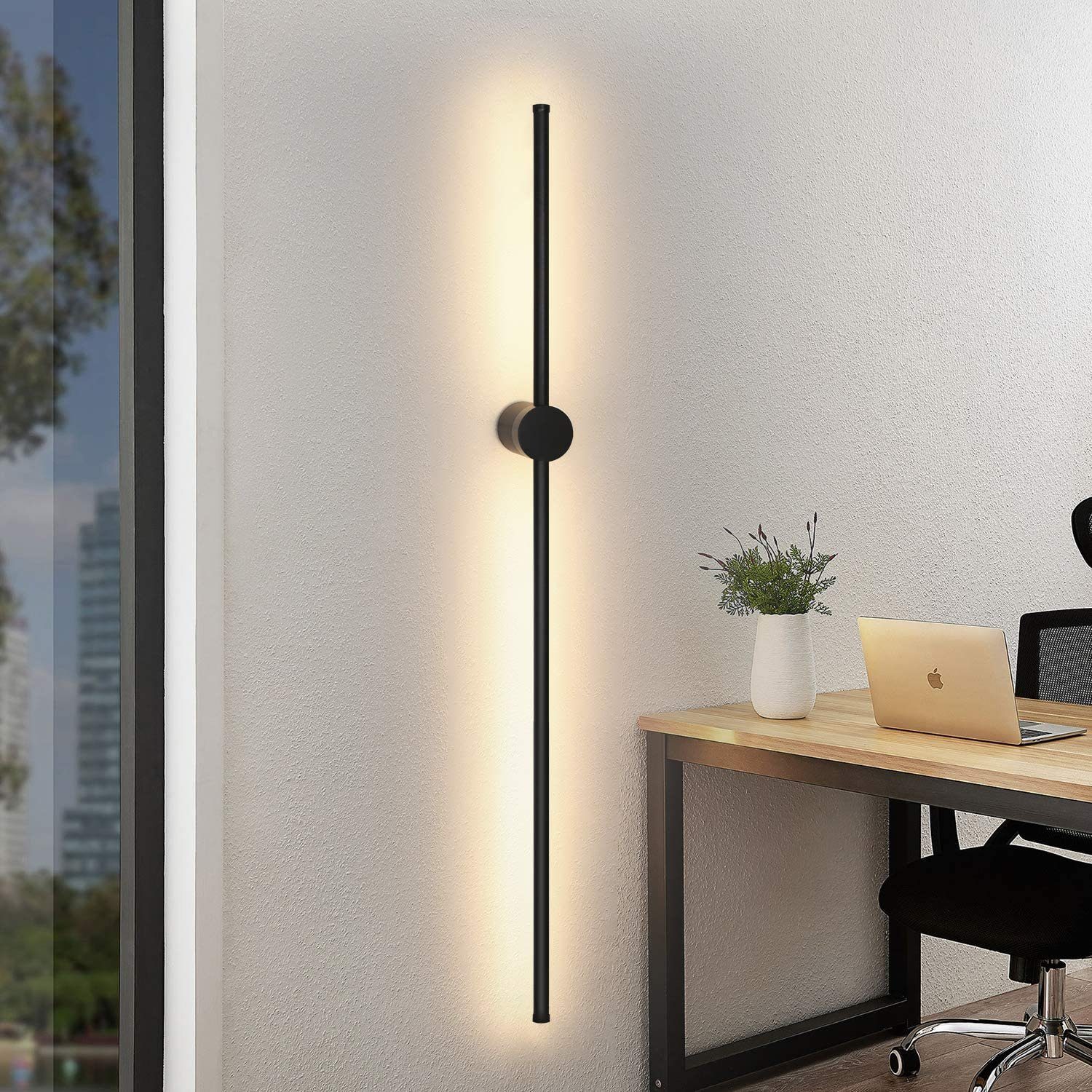 ZMH 100 cm:n LED-seinävalaisin sisätiloihin, moderni 3000K:n käytävävalaisin olohuoneeseen