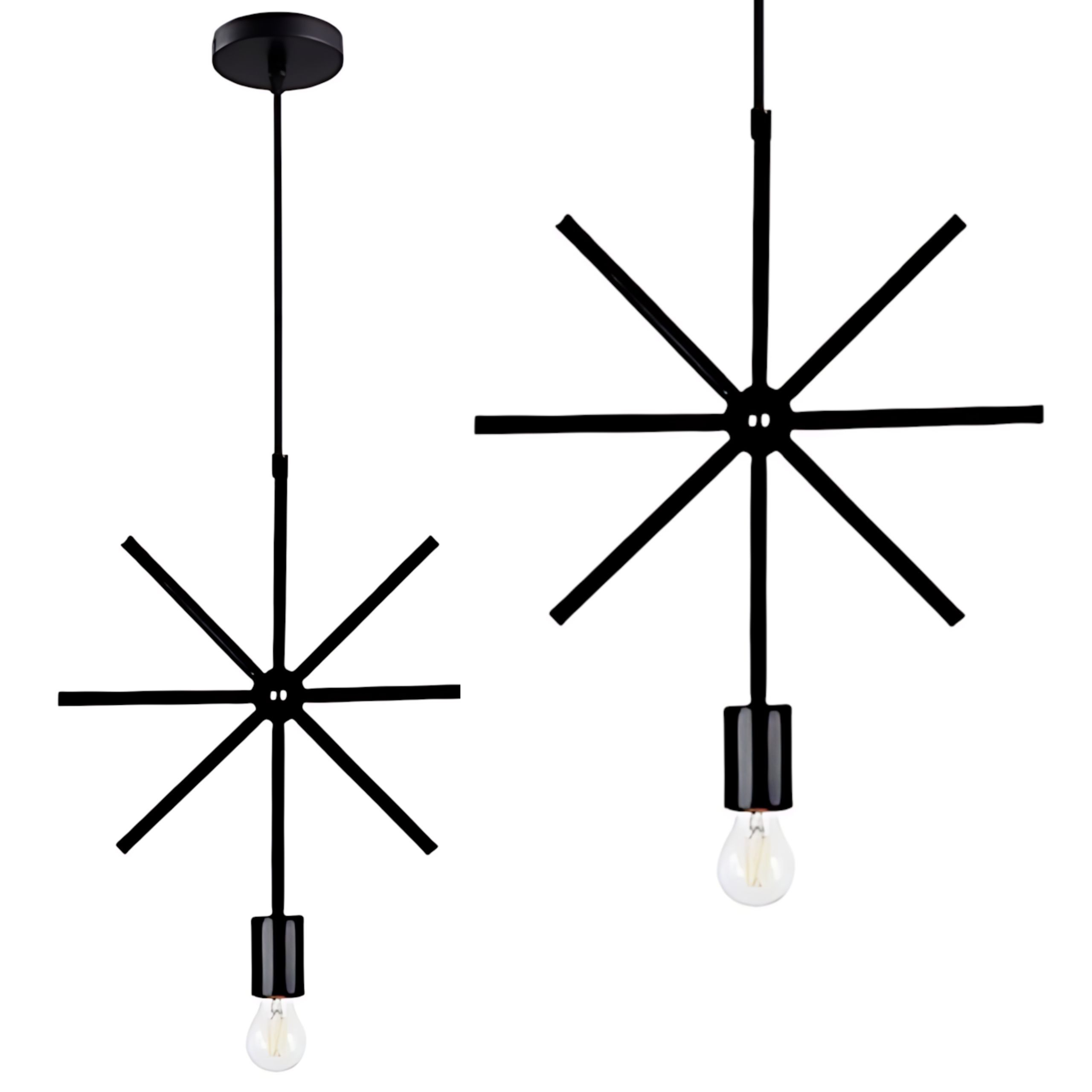 TOOLIGHT Riippuvalaisin Le-02 Star Musta, 100X32X100Cm