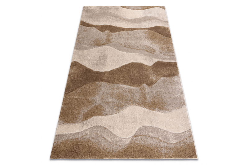 ARCANA 9047 matto beige / vaaleanruskea, aallot, moderni 160x220 cm