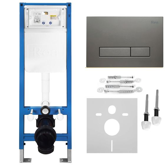 REA Uppoasennusteline Slim 024N + Hd Titan -Painike Titaani, 22X35,2X106,2Cm