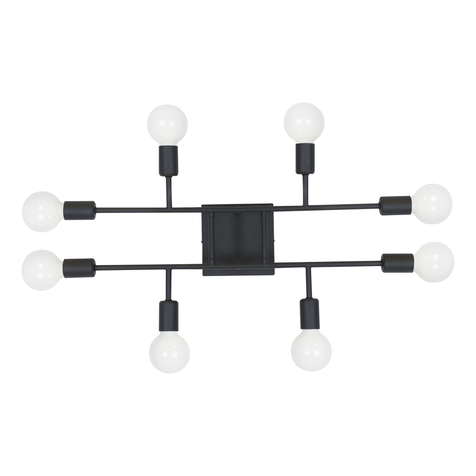 NETTLIFE - kattovalaisin,olohuoneeseen,musta,8 liekkiä,vintage - kattovalaisin,E27,maalaismainen