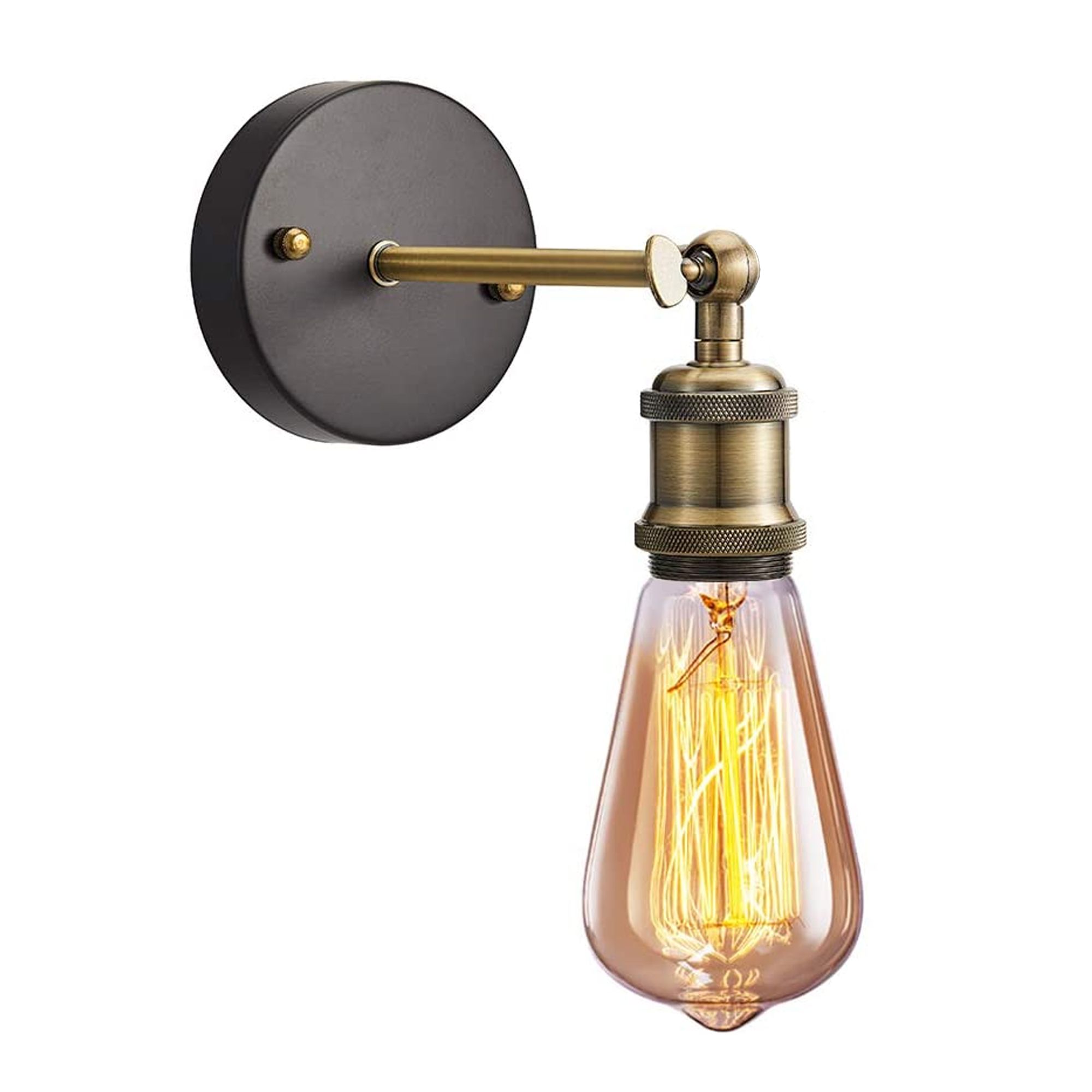 TOOLIGHT seinävalaisin APP618-1W musta, 10x24x10cm