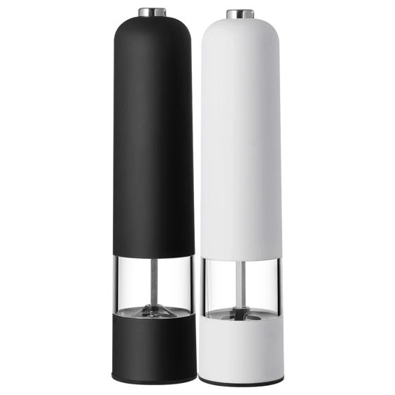 Sähköinen suola- ja pippurimyllysetti, 2 kpl, säädettävä