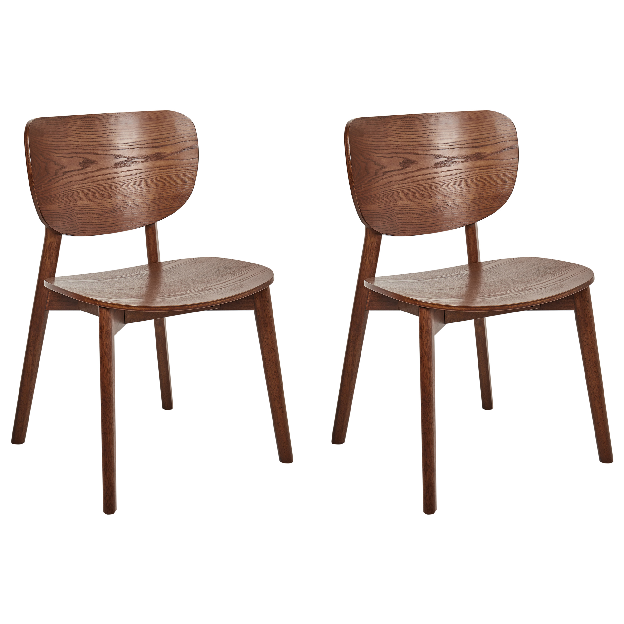 Ruokatuolisetti 2 kpl OVERLY puu Ruskea