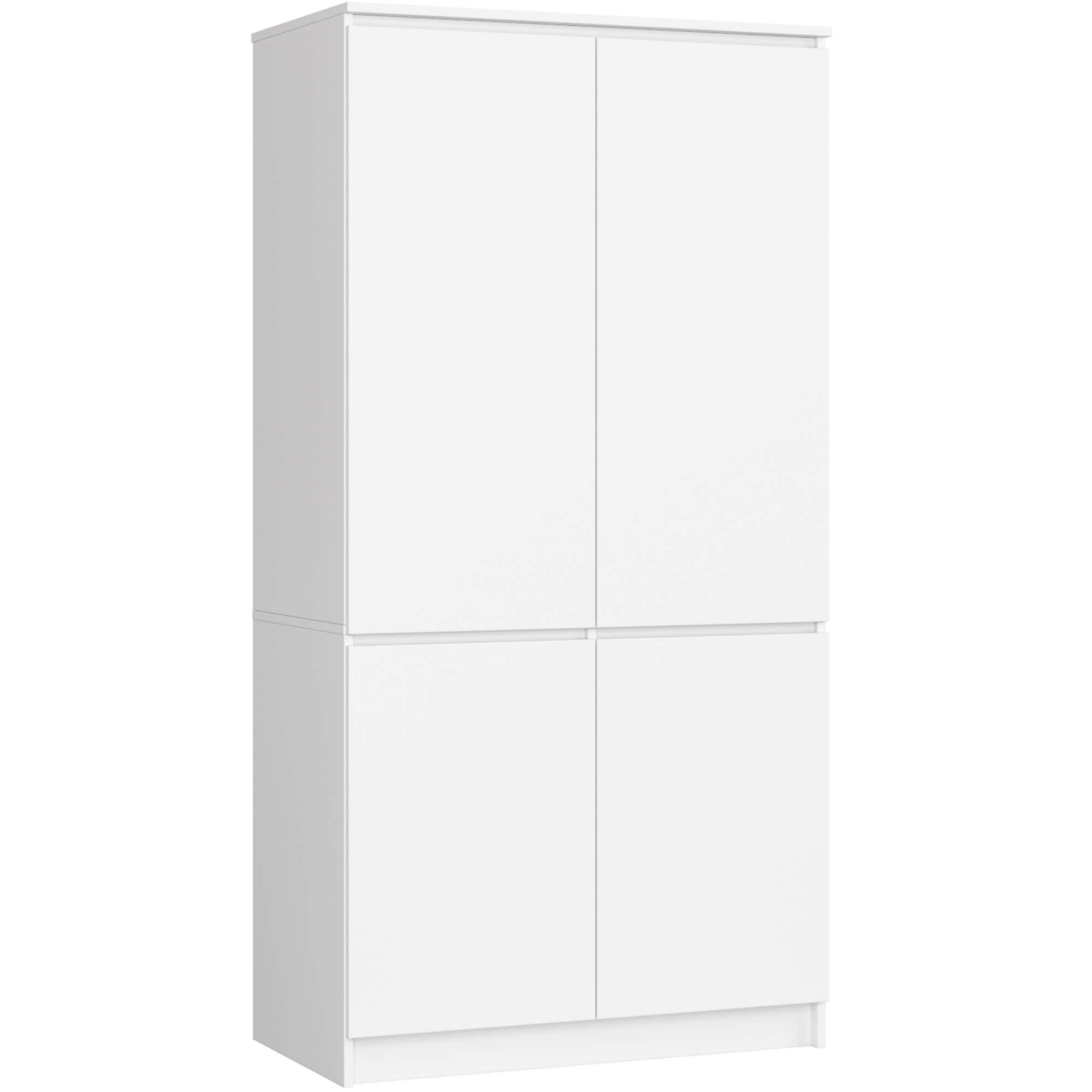 Akord Vaatekaappi 4-ovinen Valkoinen 90x51x180