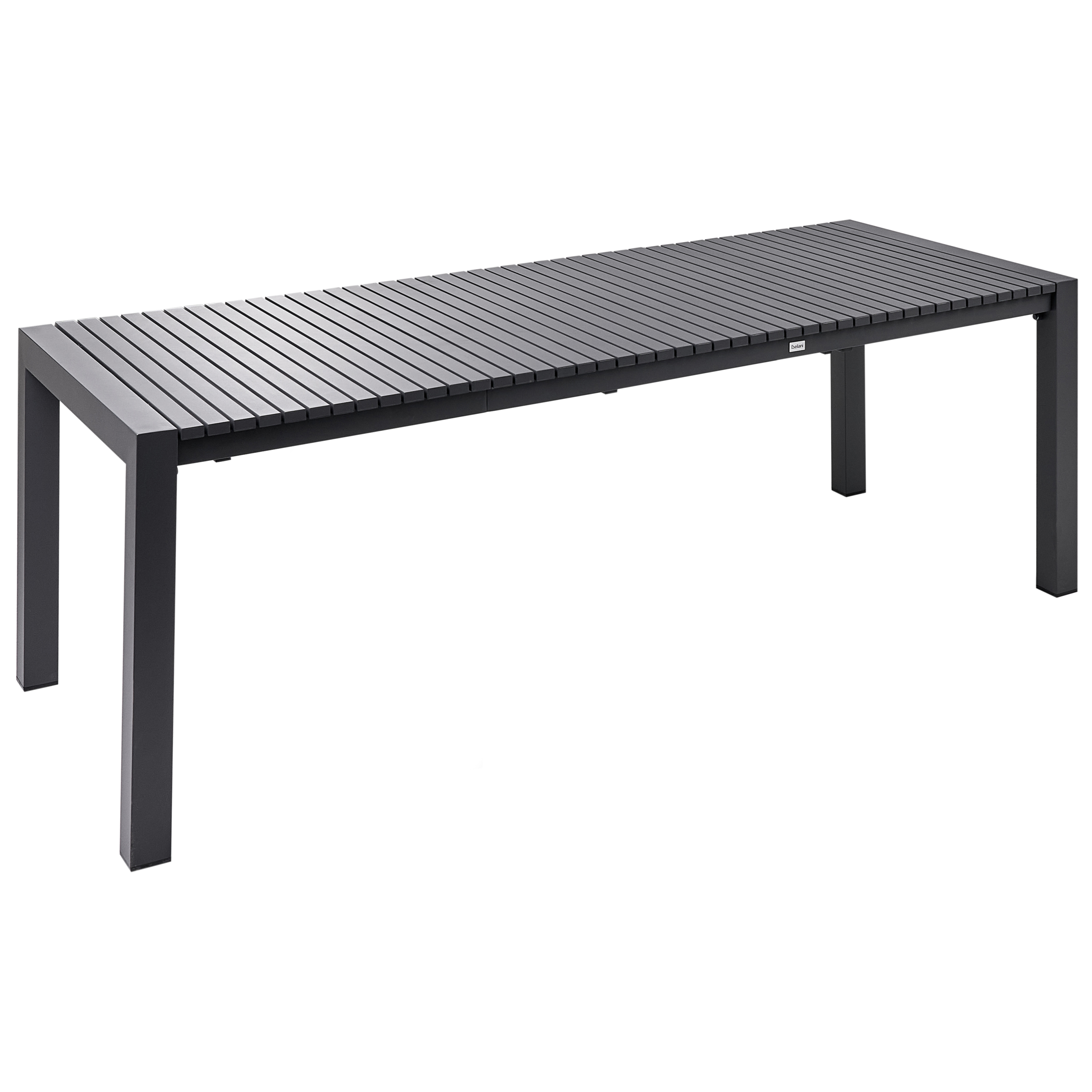 Jatkettava puutarhapöytä ARDESIO 160/220 cm 90 cm Metalli Tummanharmaa