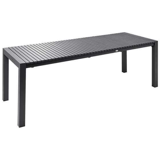 Jatkettava puutarhapöytä ARDESIO 160/220 cm 90 cm Metalli Tummanharmaa