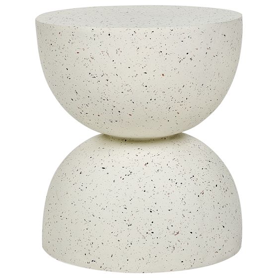 Sivupöytä CAORIA 40 cm 40 cm Terrazzo-kuvio Luonnonvalkoinen