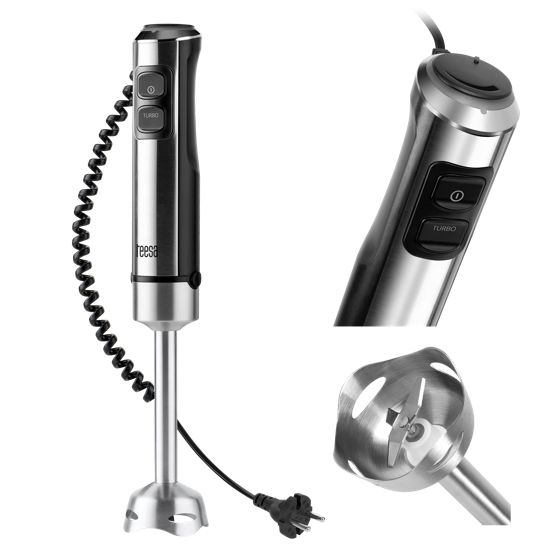 Teesa 1200W keittiötehosekoitin TURBO-säädöllä ja vahvalla jousella