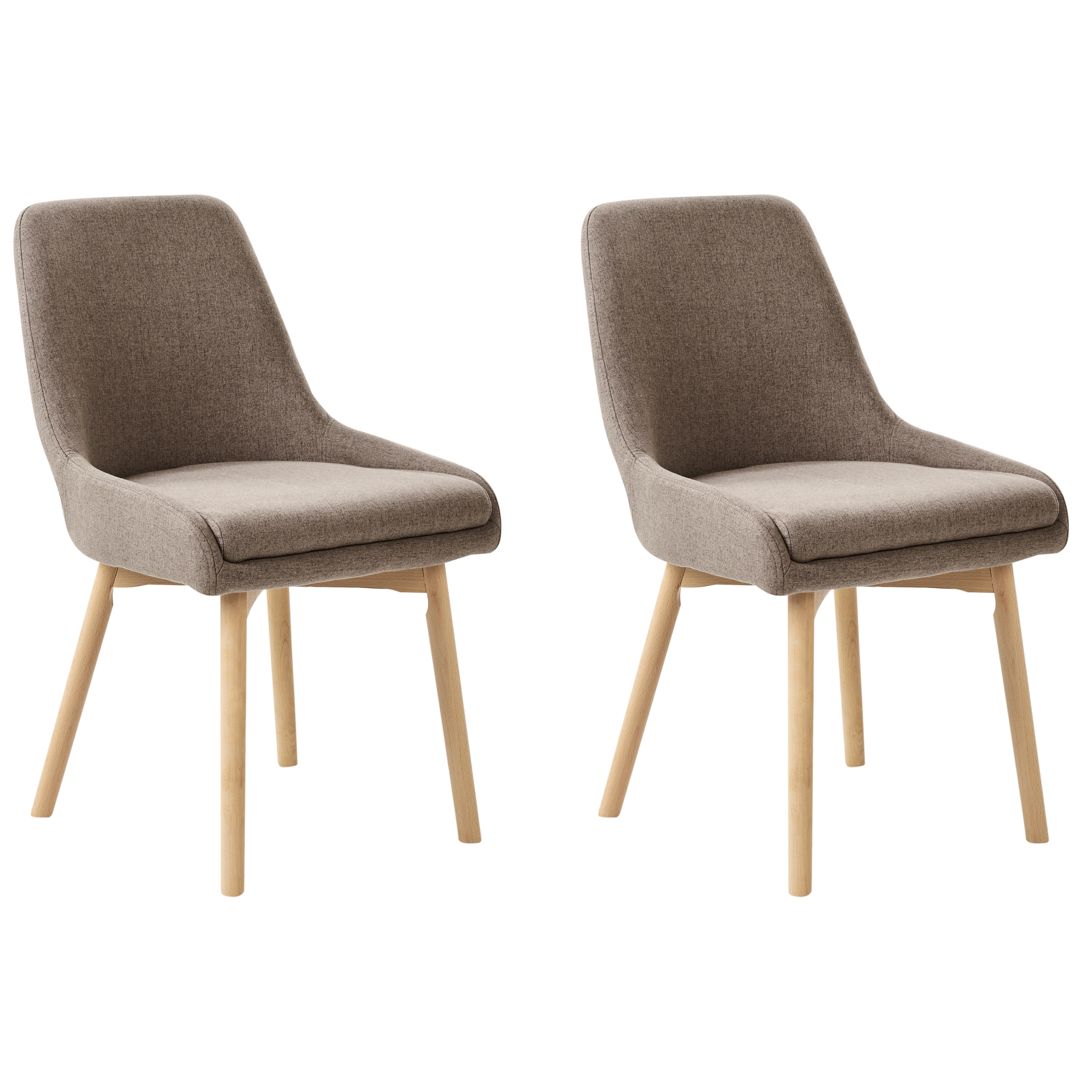 Ruokatuolisetti 2 kpl MELFORT kangas Ruskea