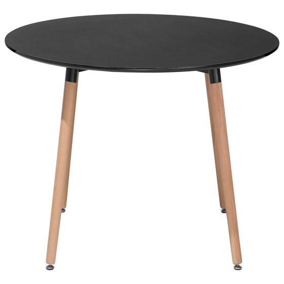 Ruokapöytä BOVIO Musta 90 cm 90 cm