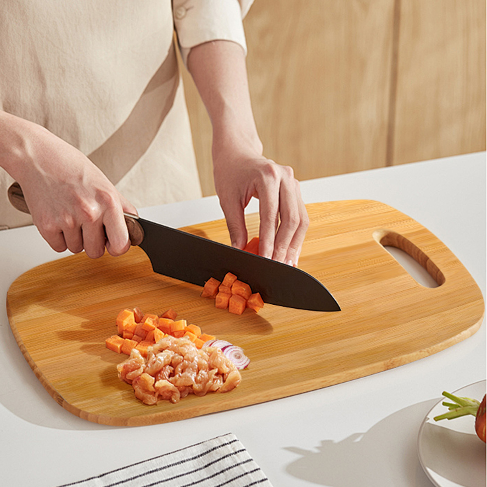 Setti 3 Leikkuulautaa Bambu Ultra Kestävä Ekologinen