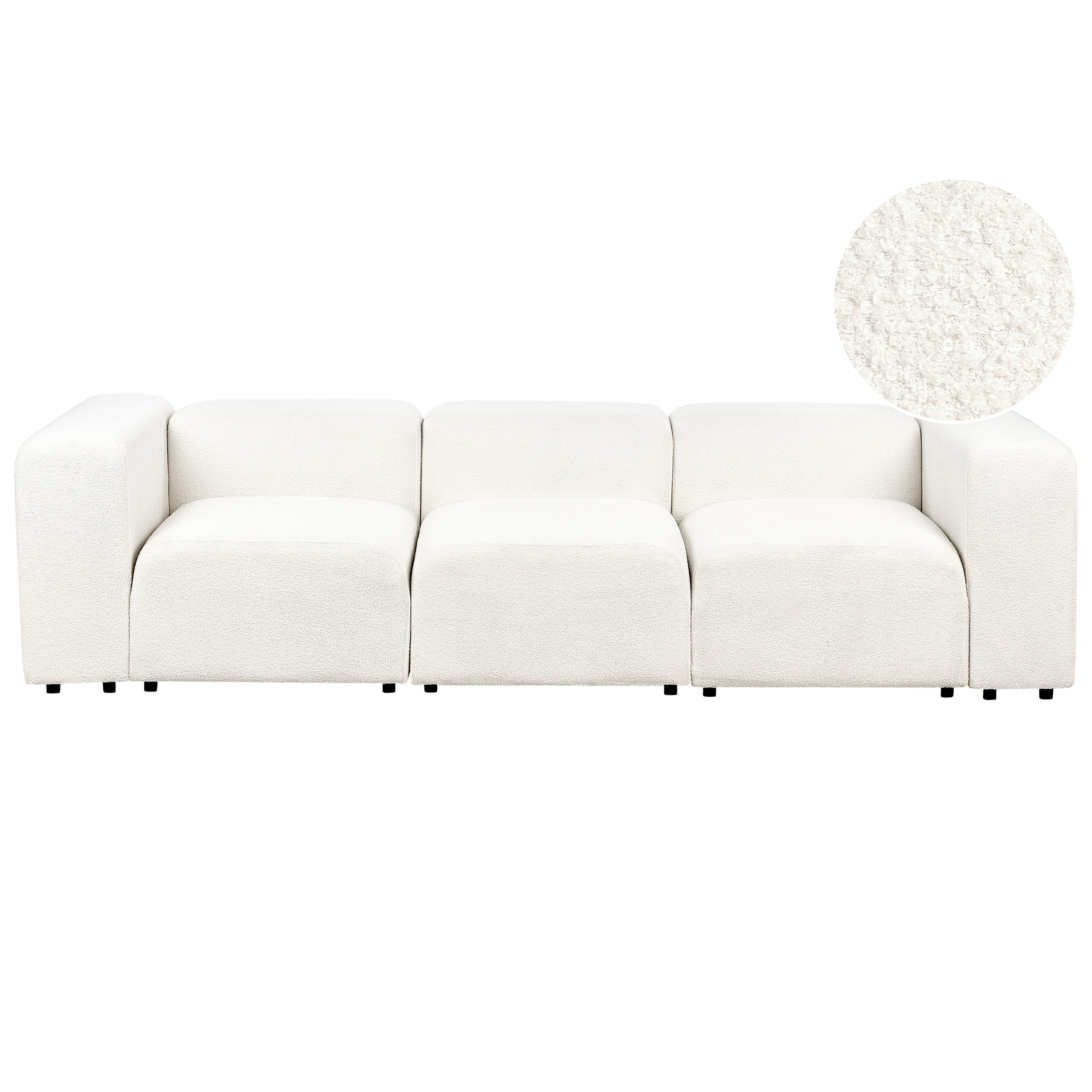 Moduulisohva 3-istuttava FALSTERBO buklee Valkoinen