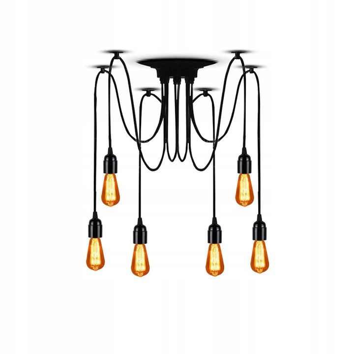 TOOLIGHT riippuva kattovalaisin JDL-01 SPIDER 6 musta