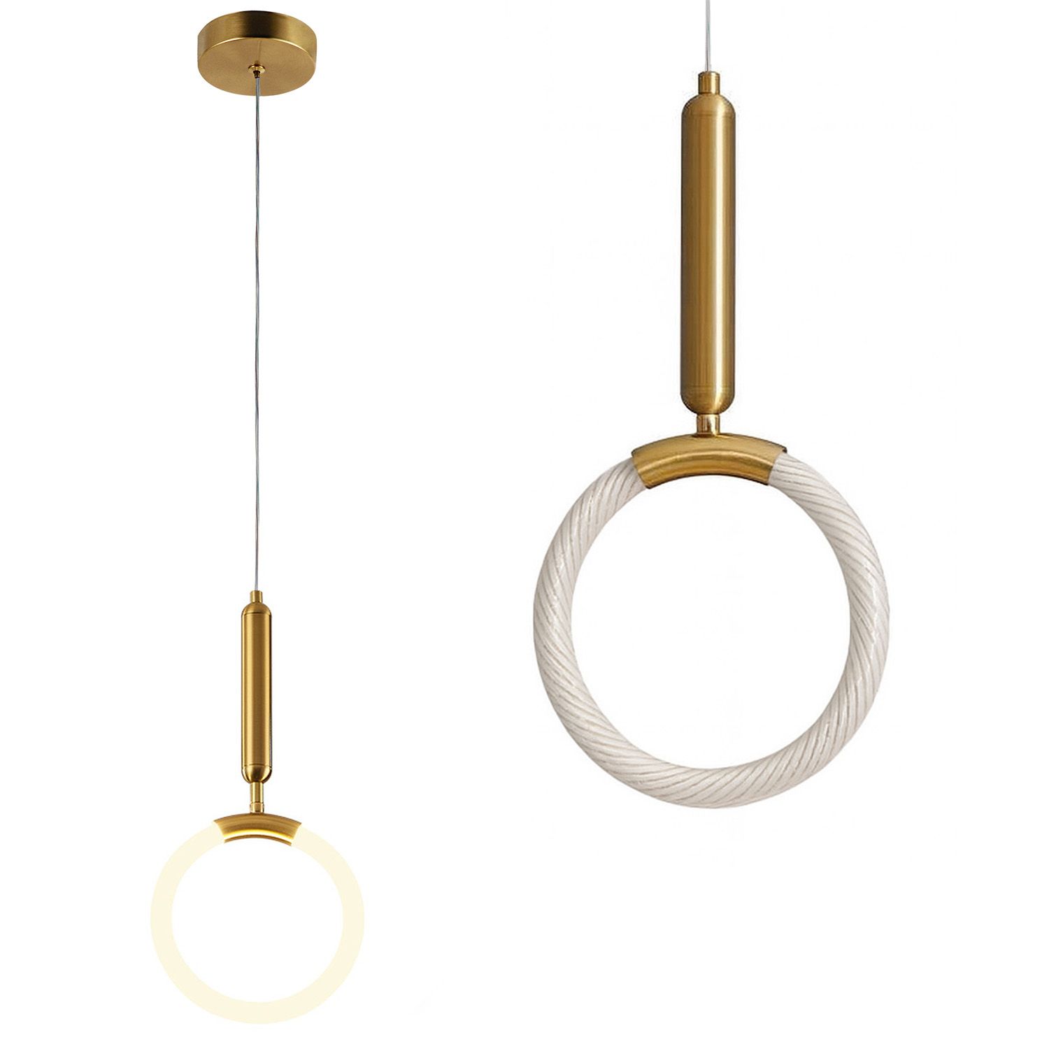 TOOLIGHT riippuvalaisin LHJ058-CP1 harjattu kulta, 19x38x3cm