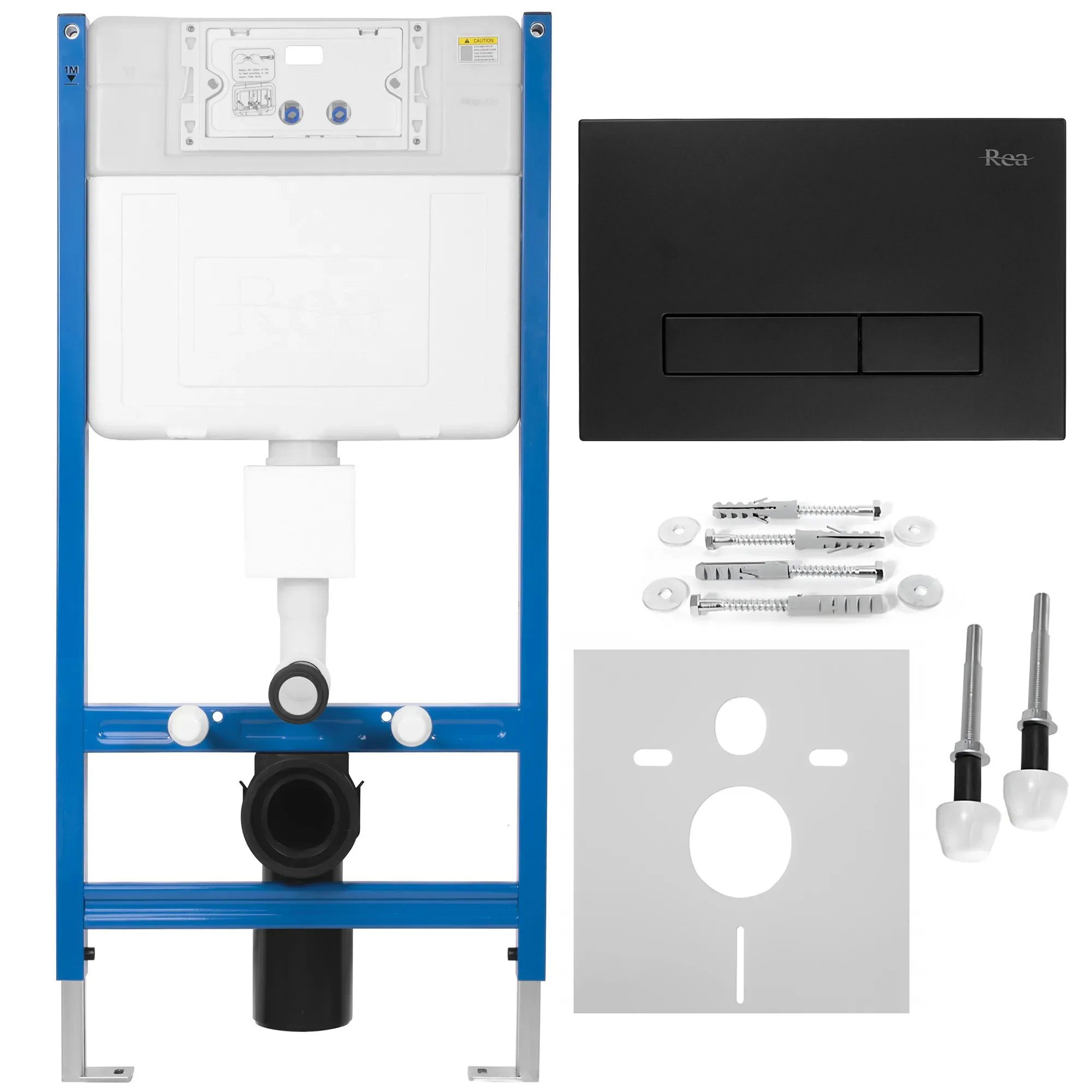 REA Uppoasennusteline K011A-Q + Hd Musta Nappi Musta, 16X52,5X103,5Cm