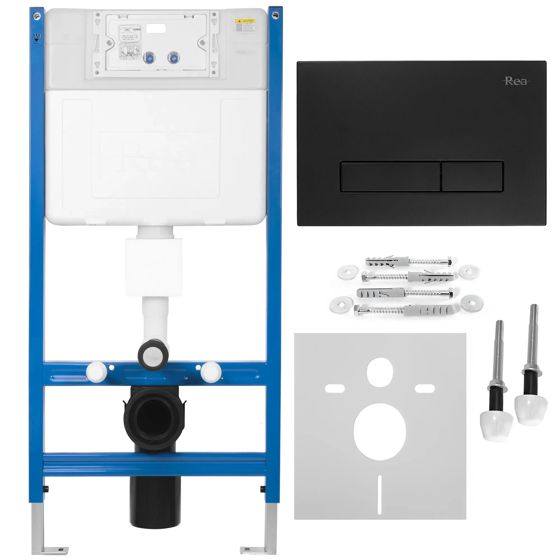 REA Uppoasennusteline K011A-Q + Hd Musta Nappi Musta, 16X52,5X103,5Cm