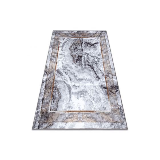 MIRO 51278.812 matto Marmori, kreikkalainen liukumaton - harmaa / kultaa 140x190 cm