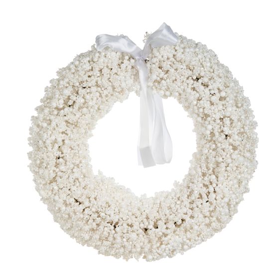 Joulukranssi ARESJON 40 cm Valkoinen