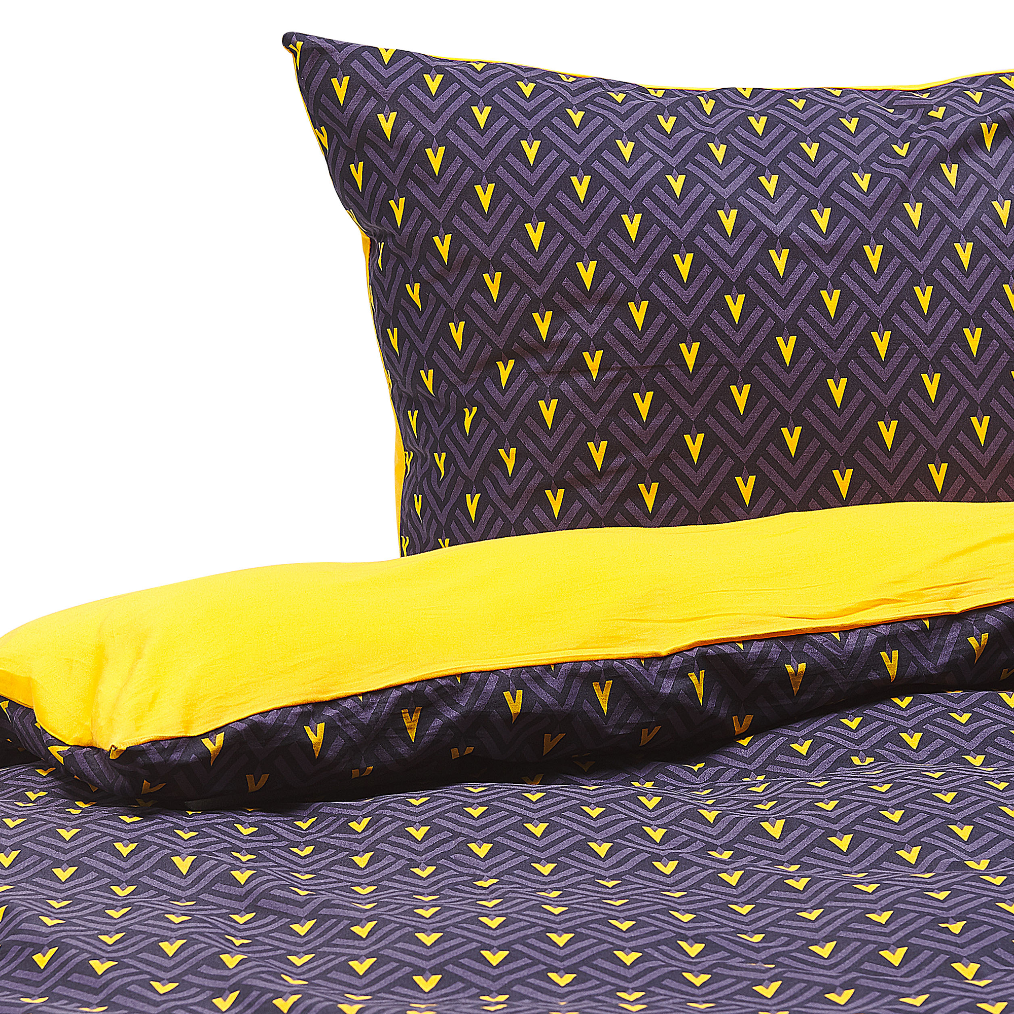 Pussilakanasetti WALLINGFORD Puuvillasatiini 135 x 200 cm Sininen