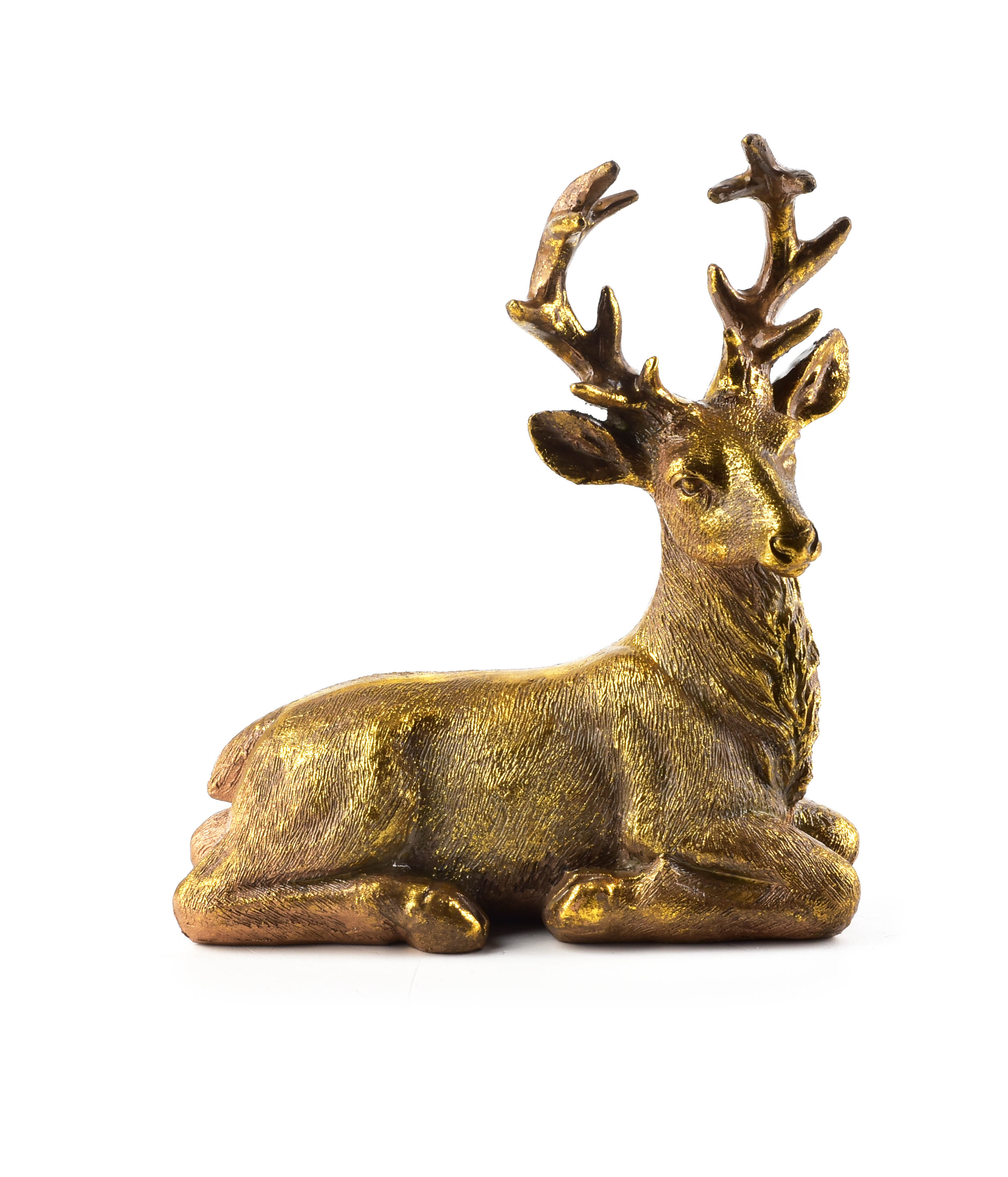 Peurahahmo SANTA LILA kultainen 18x15x7 cm