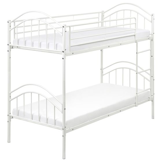 Kerrossänky metalli CHARTRES 90 x 200 cm Valkoinen