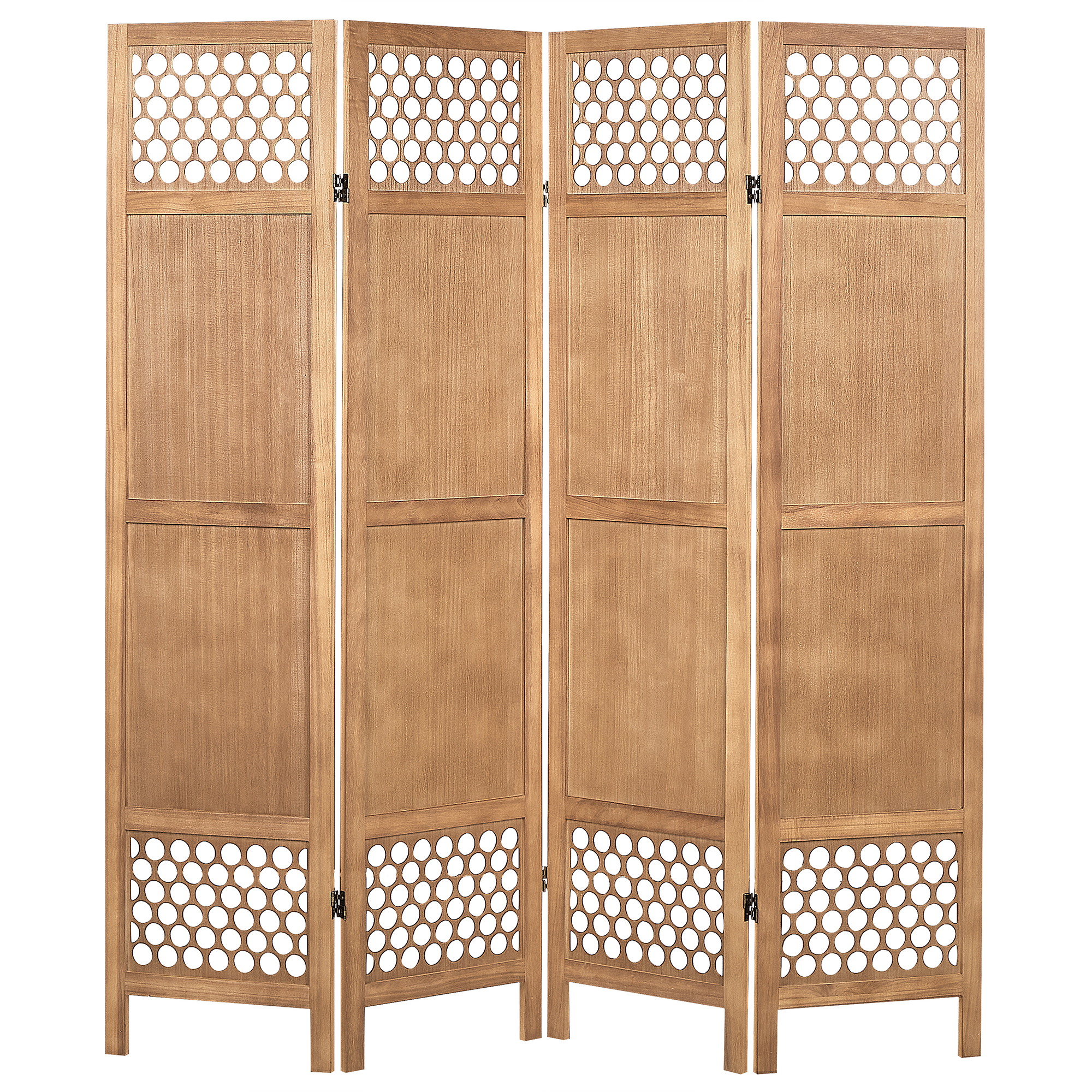 Tilanjakaja 4 paneelia CERTOSA Vaaleanruskea 163 cm 170 cm