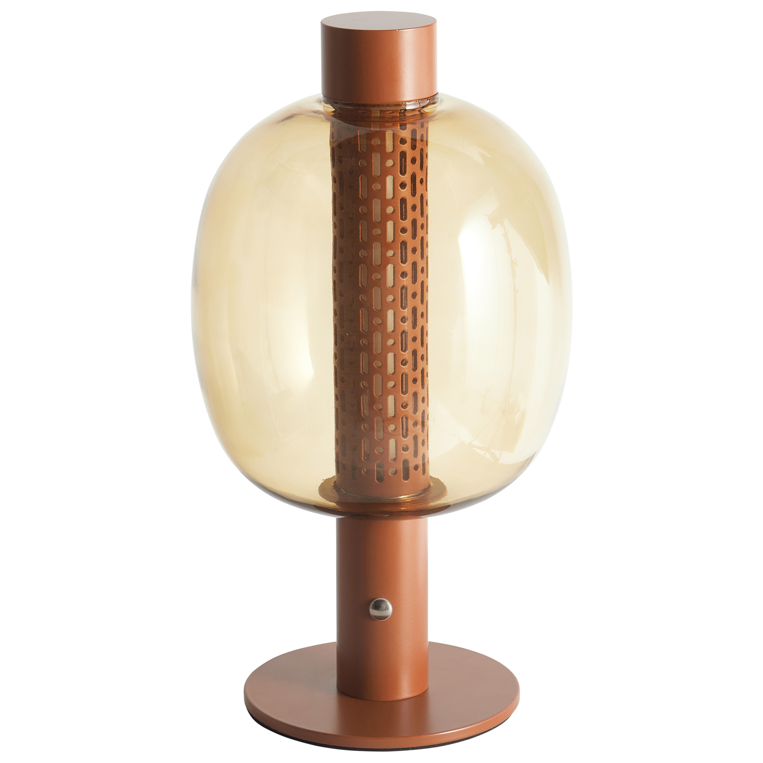 Langaton LED-pöytävalaisin PULANGI himmentimellä metalli Ruskea