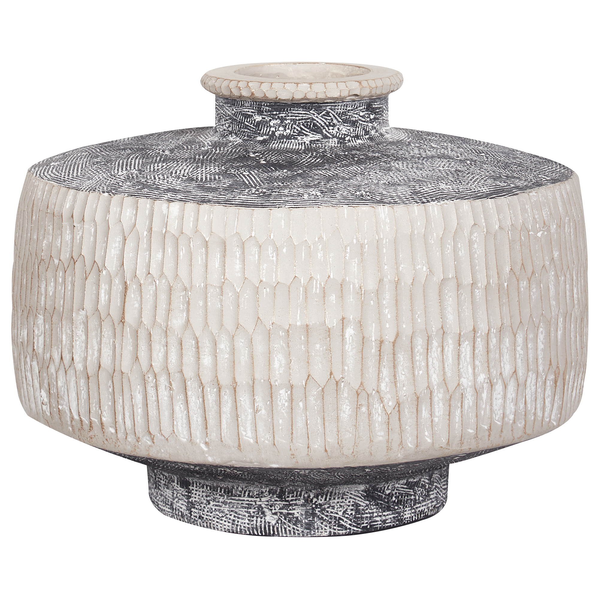 Kukkamaljakko DEKSATI 32 cm Keramiikka Beige