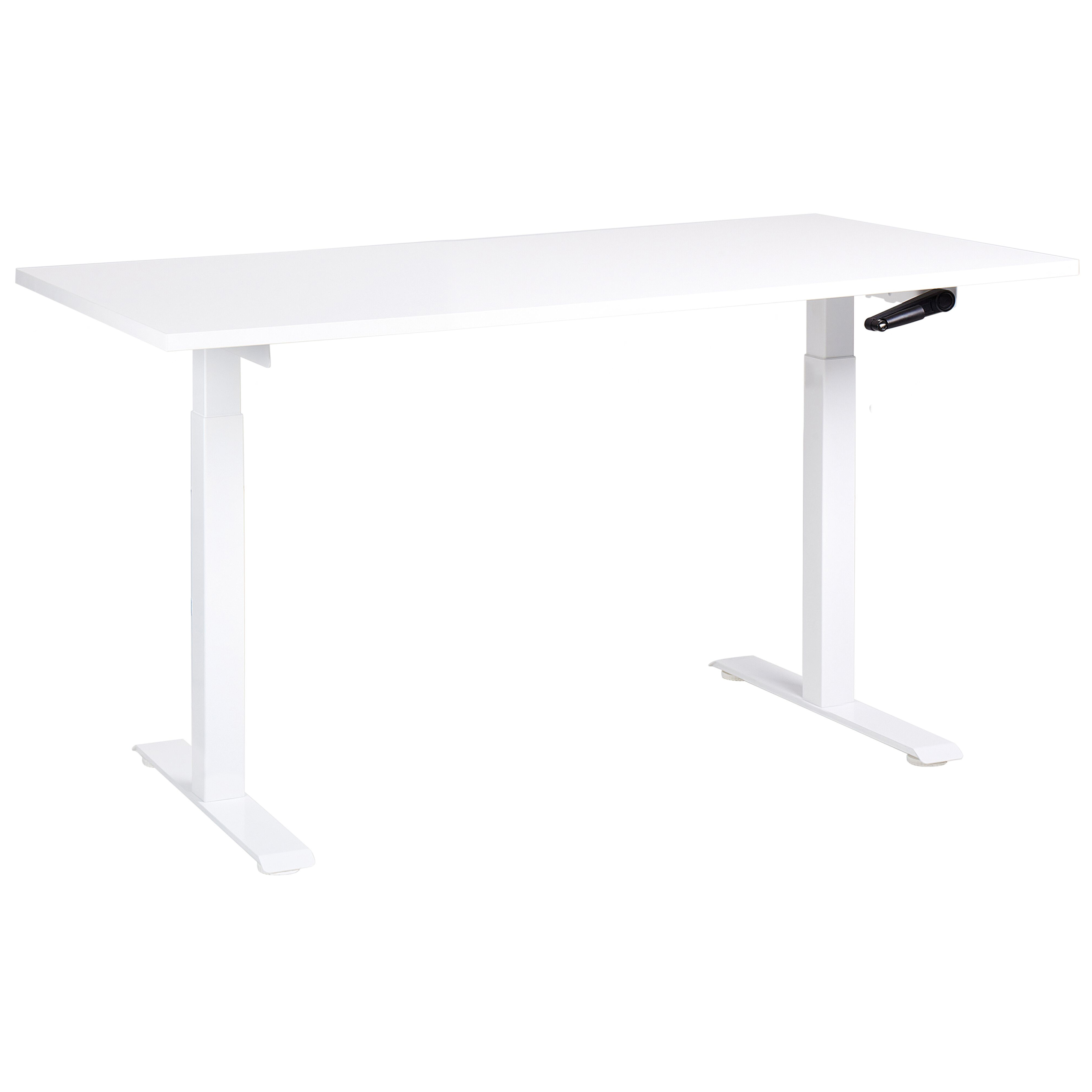 Työpöytä säädettävä DESTINES 160 cm 72 cm Valkoinen