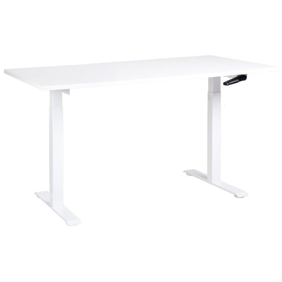Työpöytä säädettävä DESTINES 160 cm 72 cm Valkoinen