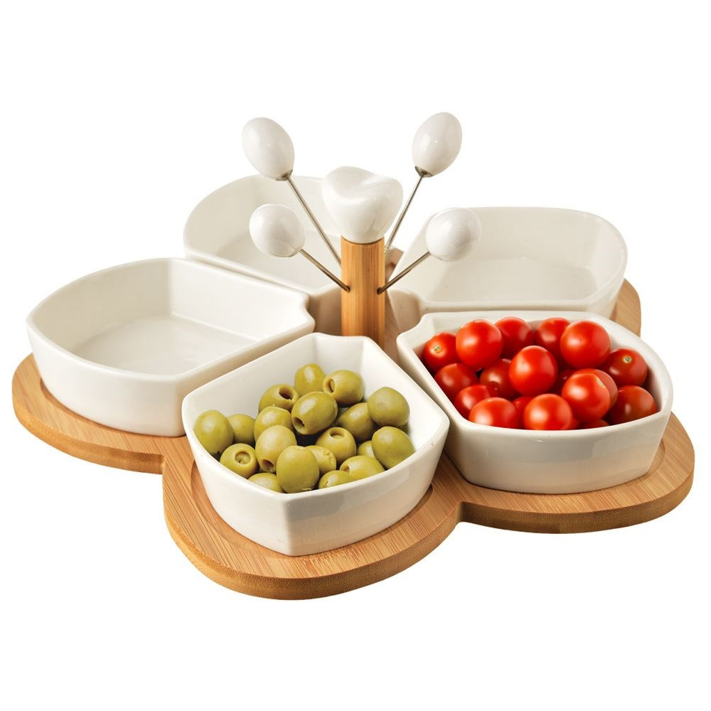 Valkoisia posliinikulhoja WHITELINE 28,5 cm 10 kpl.