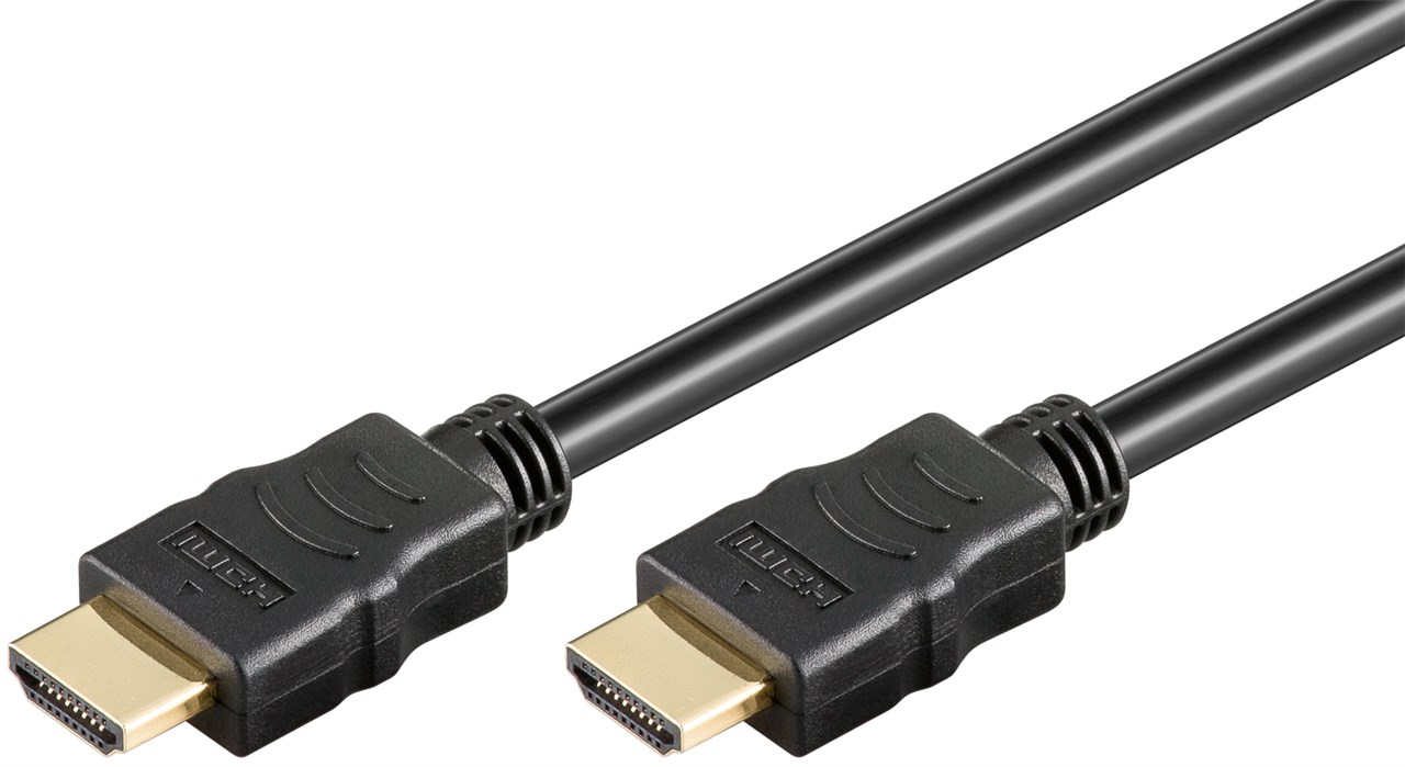 Goobay | Nopea HDMI-kaapeli Ethernetillä | Musta | HDMI-uros (tyyppi A) | HDMI-uros (tyyppi A) | HDMI-HDMI | 1 m
