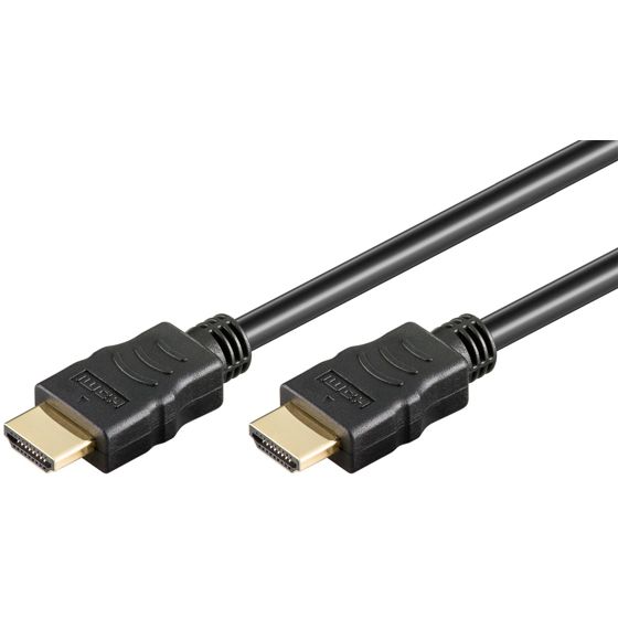 Goobay | Nopea HDMI-kaapeli Ethernetillä | Musta | HDMI-uros (tyyppi A) | HDMI-uros (tyyppi A) | HDMI-HDMI | 1 m