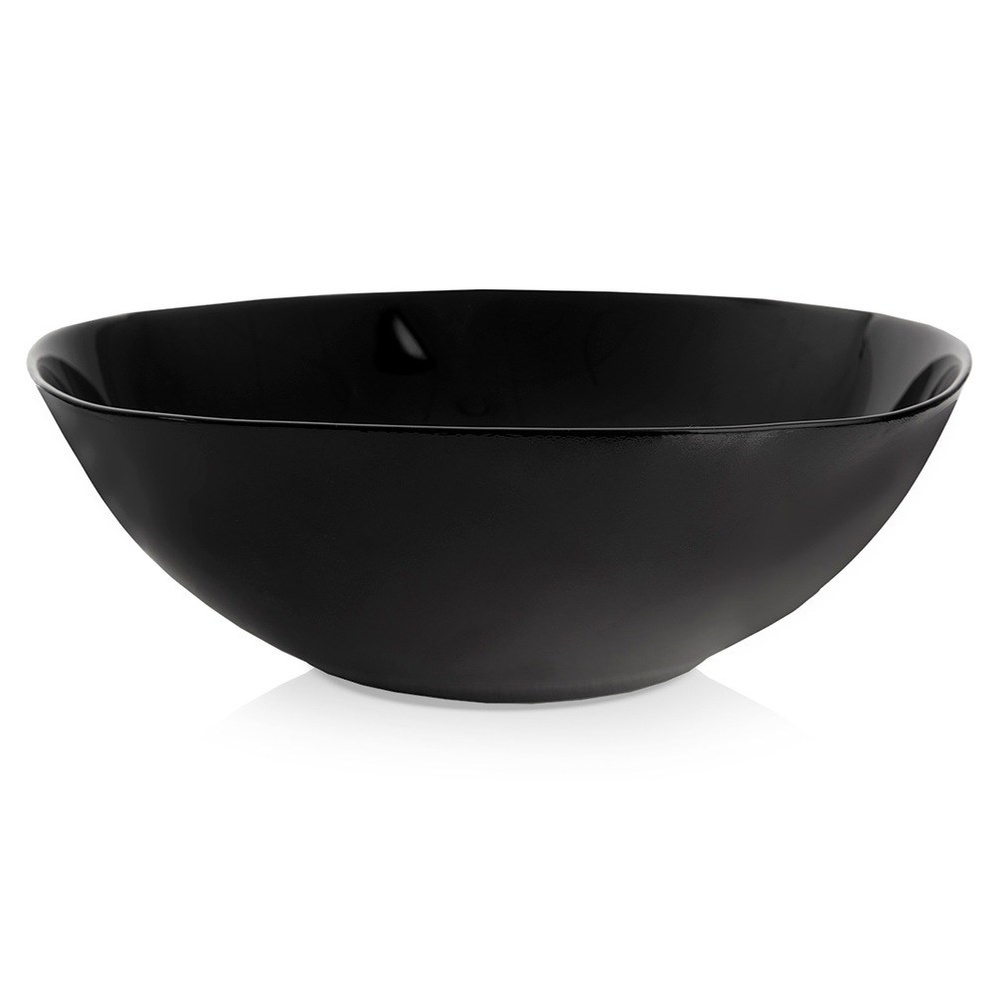 Musta lasinen salaattikulho LUNA 25 cm, 2 l