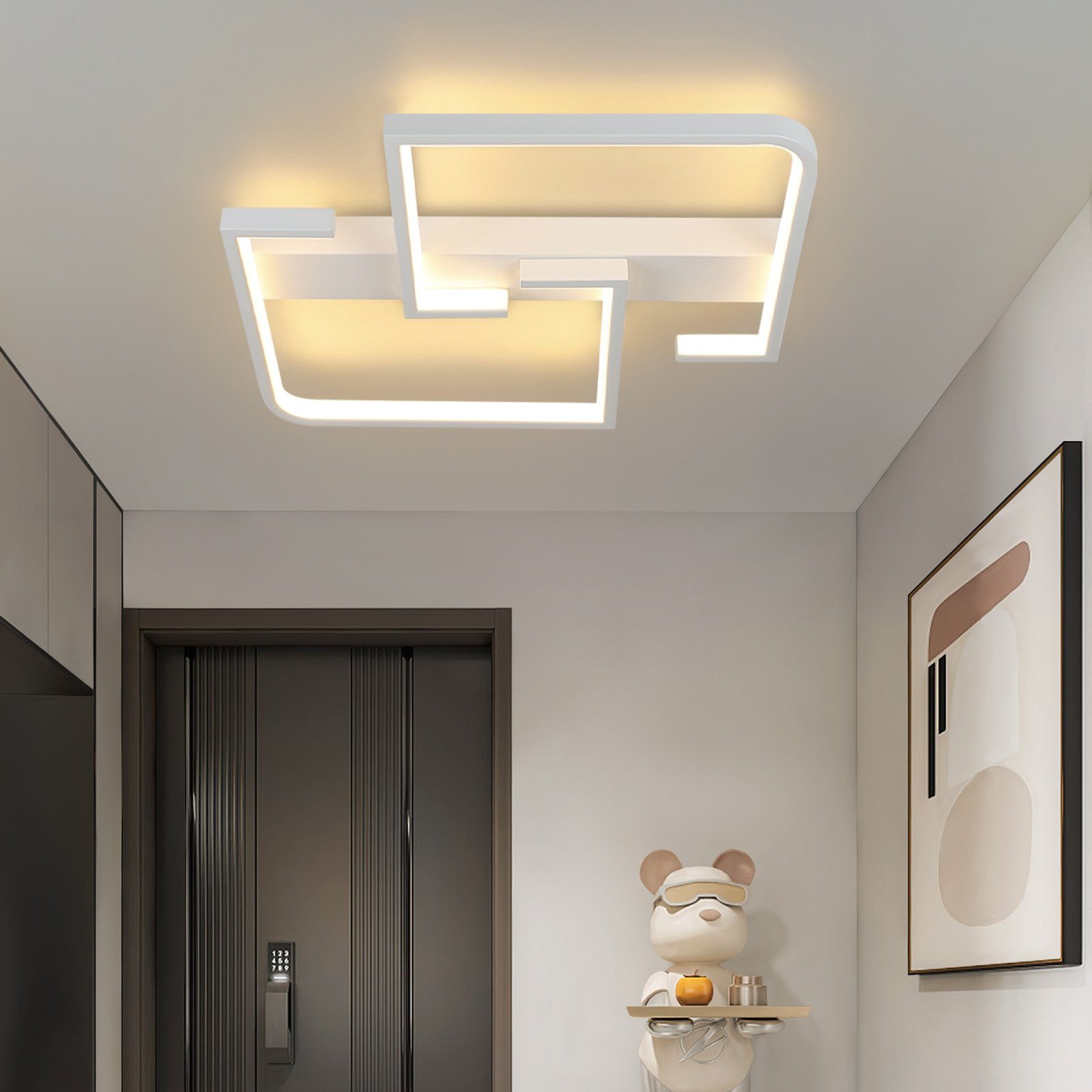 NETTLIFE Moderni LED-kattovalaisin 19W 30cm Lämmin valkoinen 3000K
