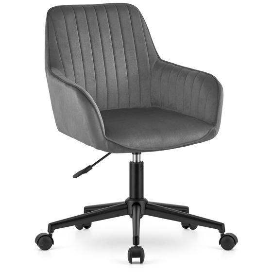 ROXY kääntyvä nojatuoli, tummanharmaa sametti 80, 89 cm