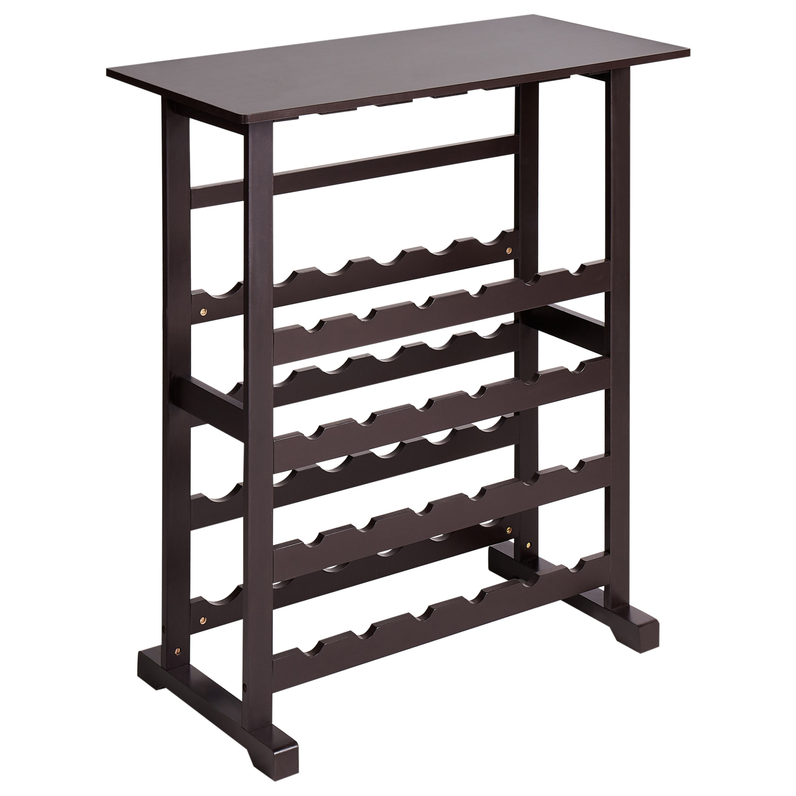 Viinipulloteline ROWLEY Tummanruskea