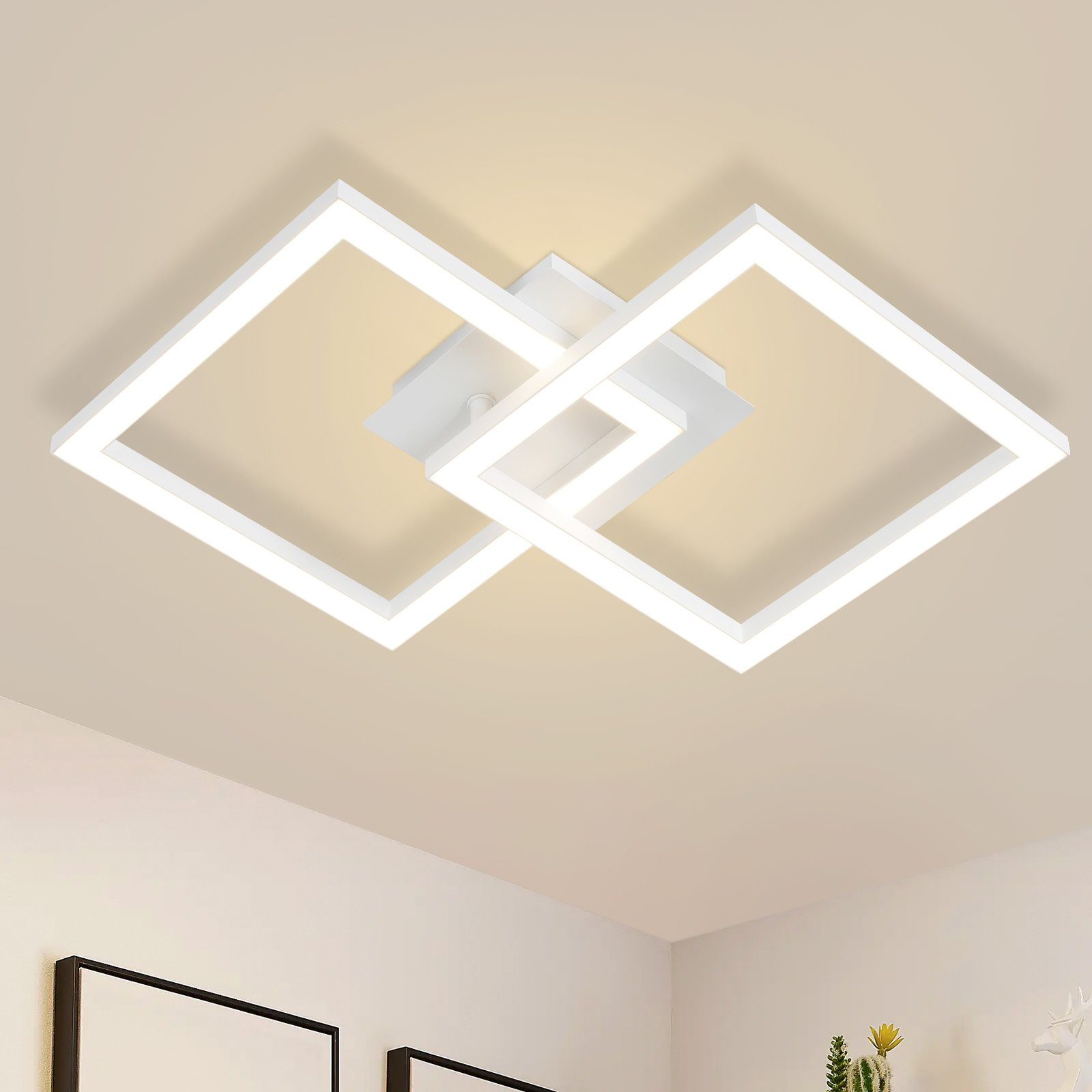 ZMH Moderni 2-lamppuinen 24 W:n LED-kattovalaisin keittiöön - lämmin valaistus