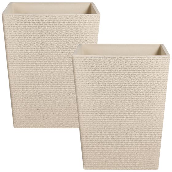 Kukkaruukkusetti 2 kpl CYRODALIS 42 cm Beige