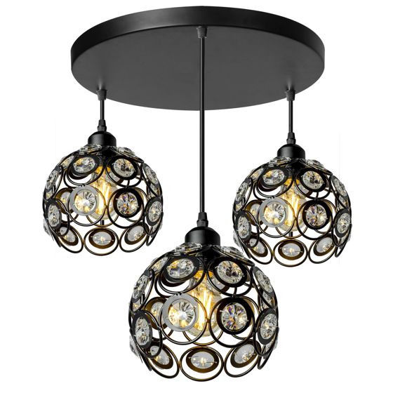 TOOLIGHT riippuva kattovalaisin APP209-3CPR musta, 94,5x30x94,5cm