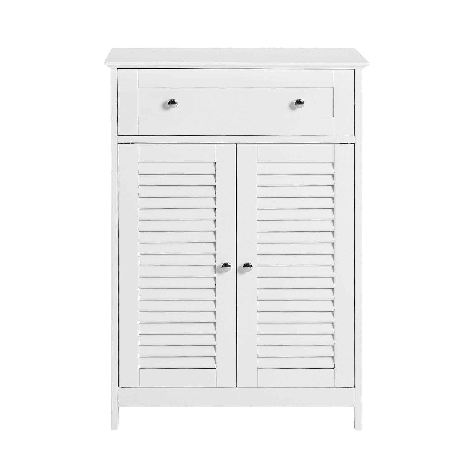 SoBuy puukuitulevy kaappi 2-ovinen FRG238-W valkoinen