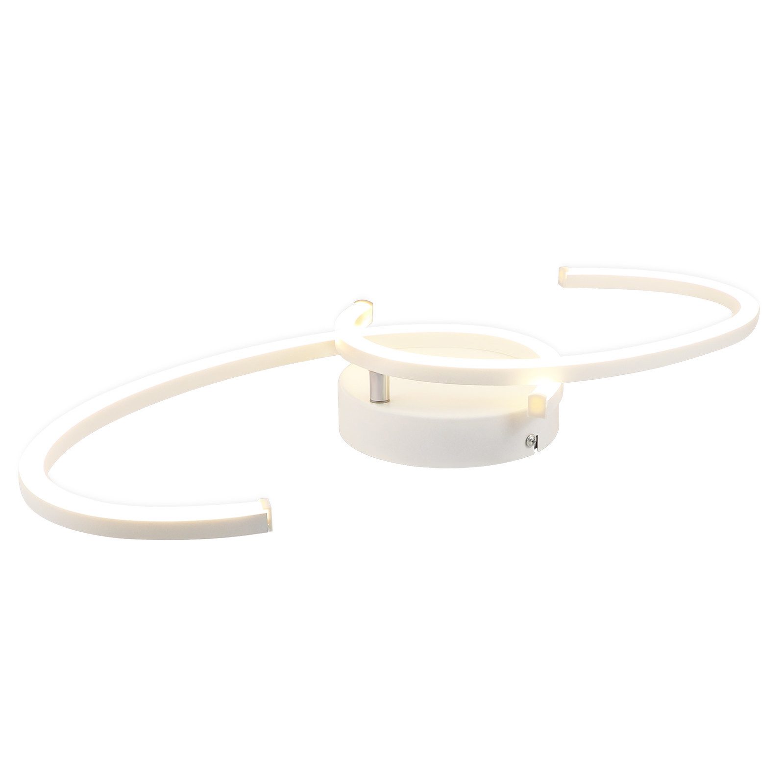 NETTLIFE LED-kattovalaisin olohuoneeseen, 24 W, moderni kattovalaisin eteiseen, keittiöön, 3000 K
