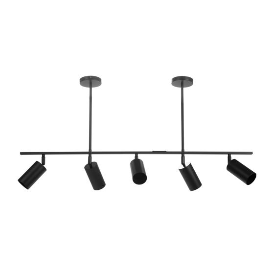 TOOLIGHT riippuva kattovalaisin APP611-5C LOFT musta, 100x100x72cm