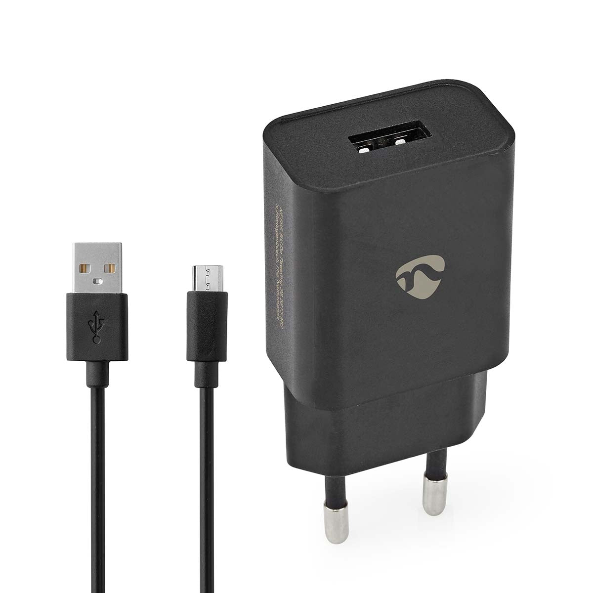 USB-A seinälaturi 5W Micro USB-kaapelilla älylaitteiden lataukseen